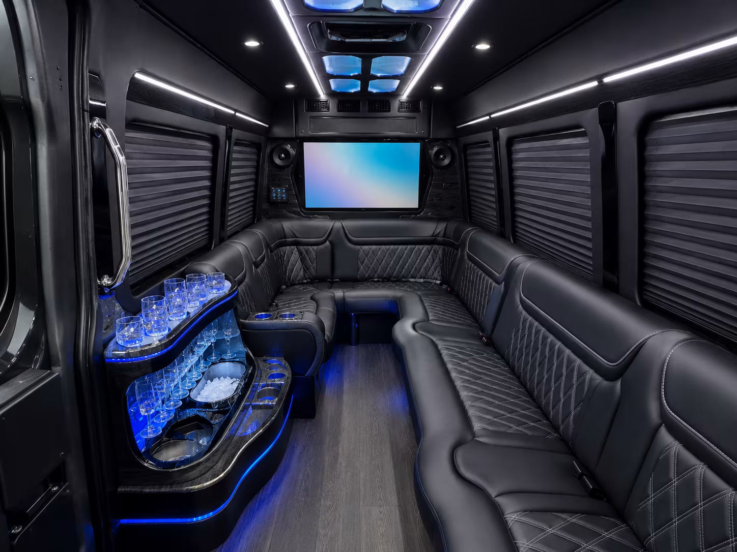 Fort Worth School Event Transportation party bus exterior