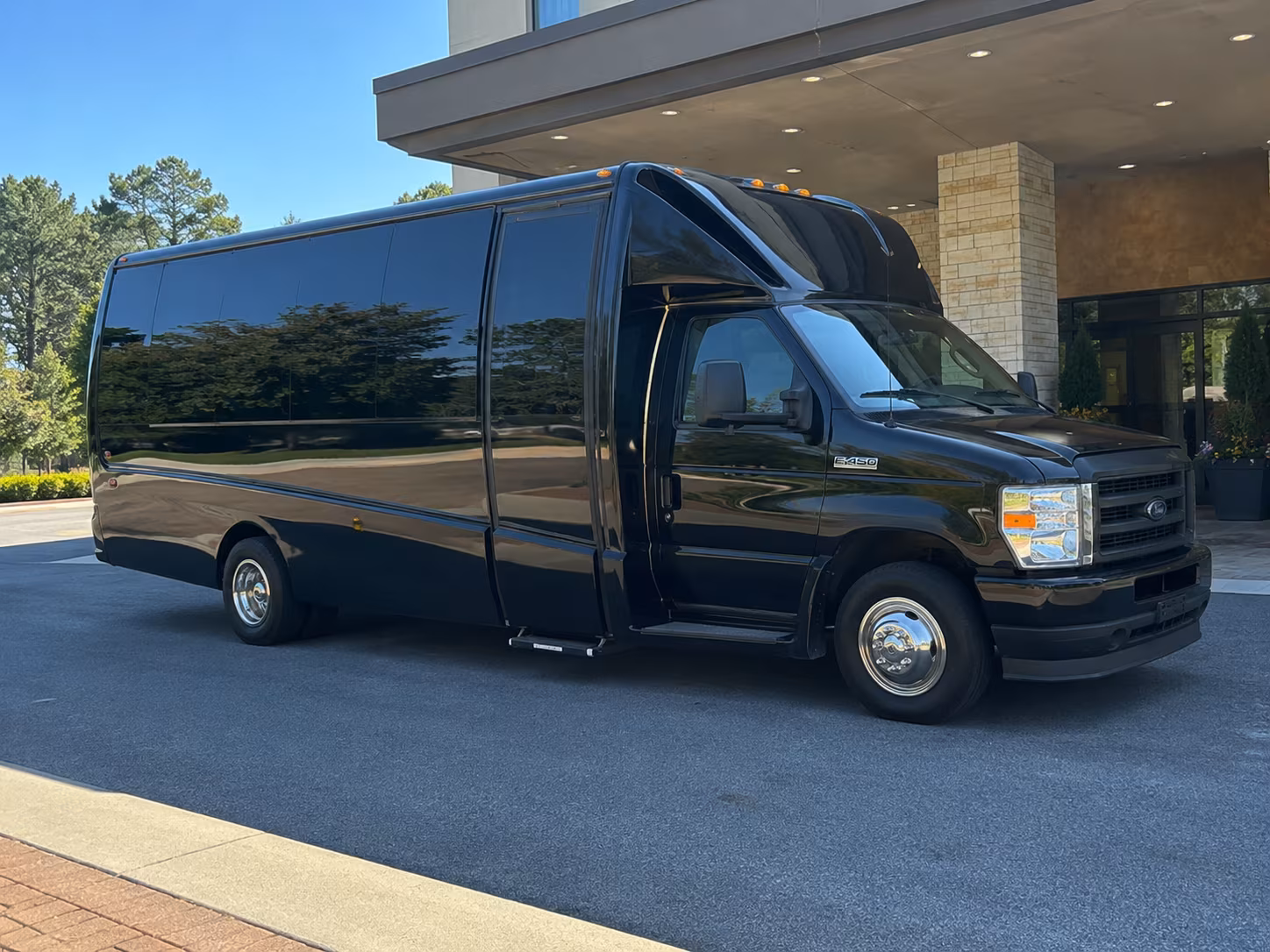 Fort Worth School Event Transportation party bus exterior